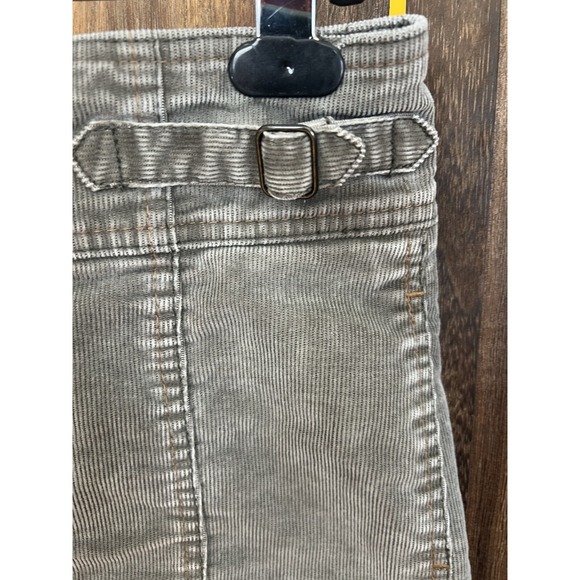 Gap Women's Sz 2 Greyish Corduroy Mini Skirt Y2K 2004 Academia Boho 70s - Picture 4 of 11